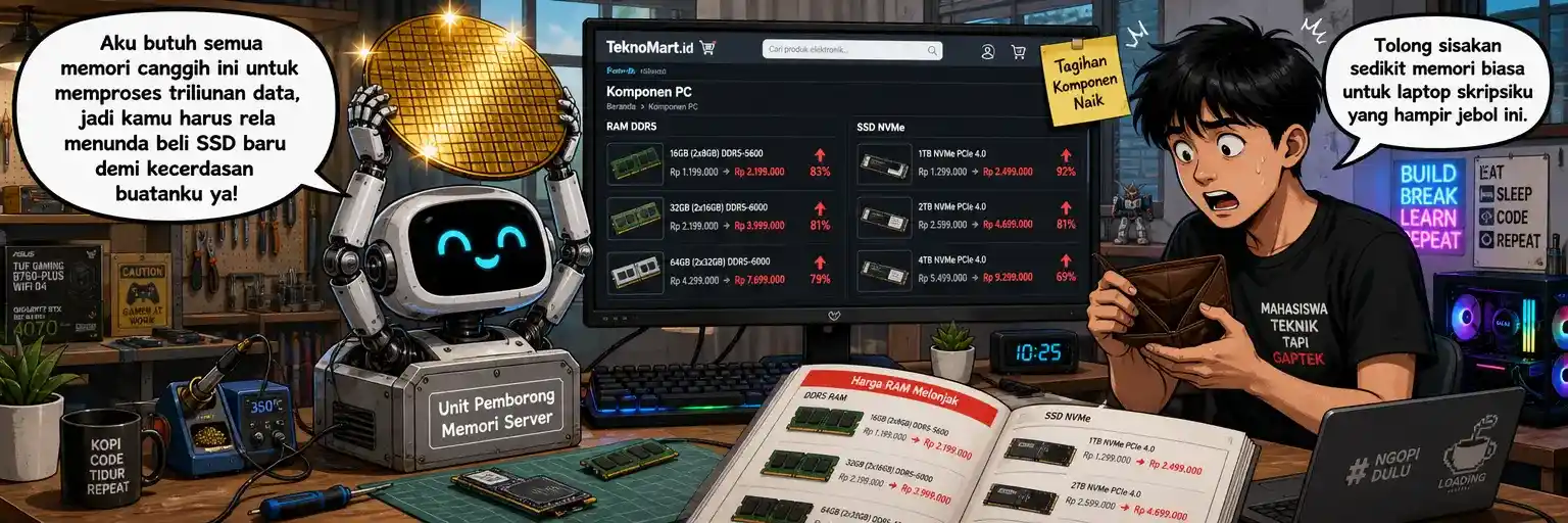Alasan Harga SSD dan RAM Ikut Tertekan Akibat Demam Chip AI