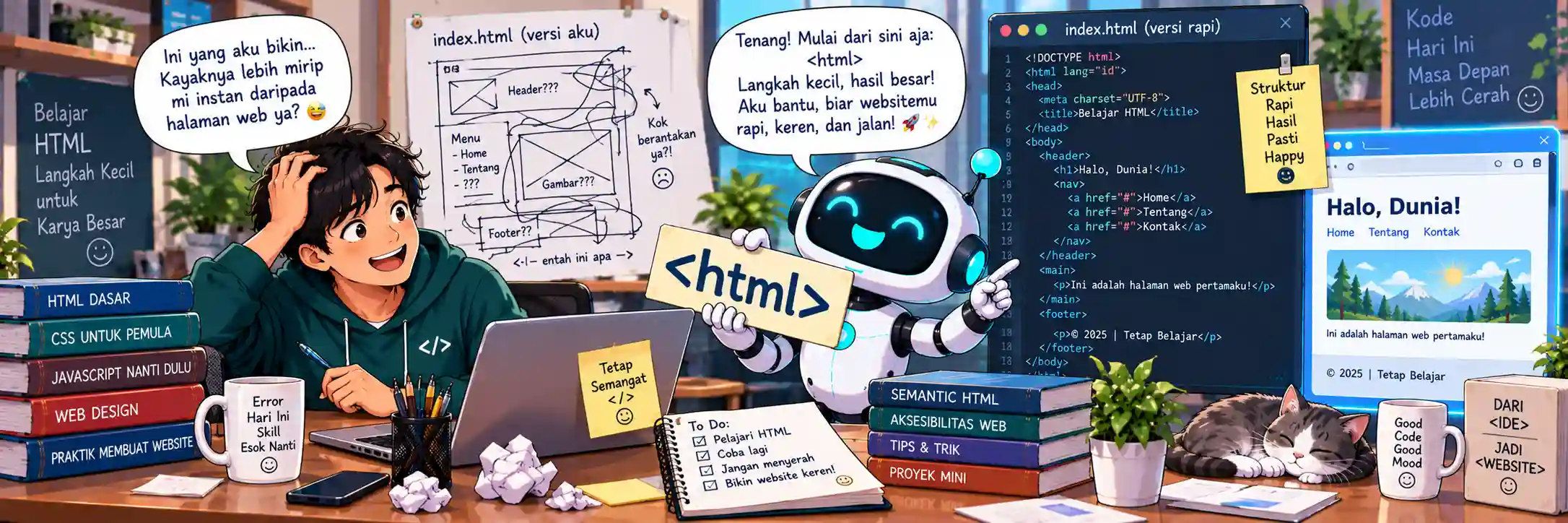 Pemrograman Web 1: Memahami Fondasi HTML untuk Pemula