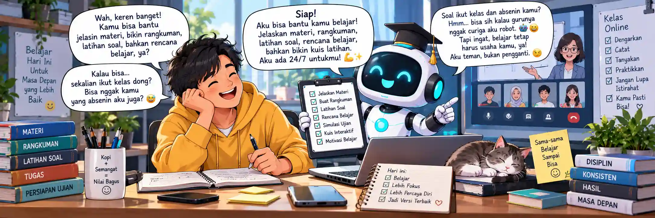 Dokumentasi Seminar Daring: Peran AI dalam Pendidikan Jarak Jauh