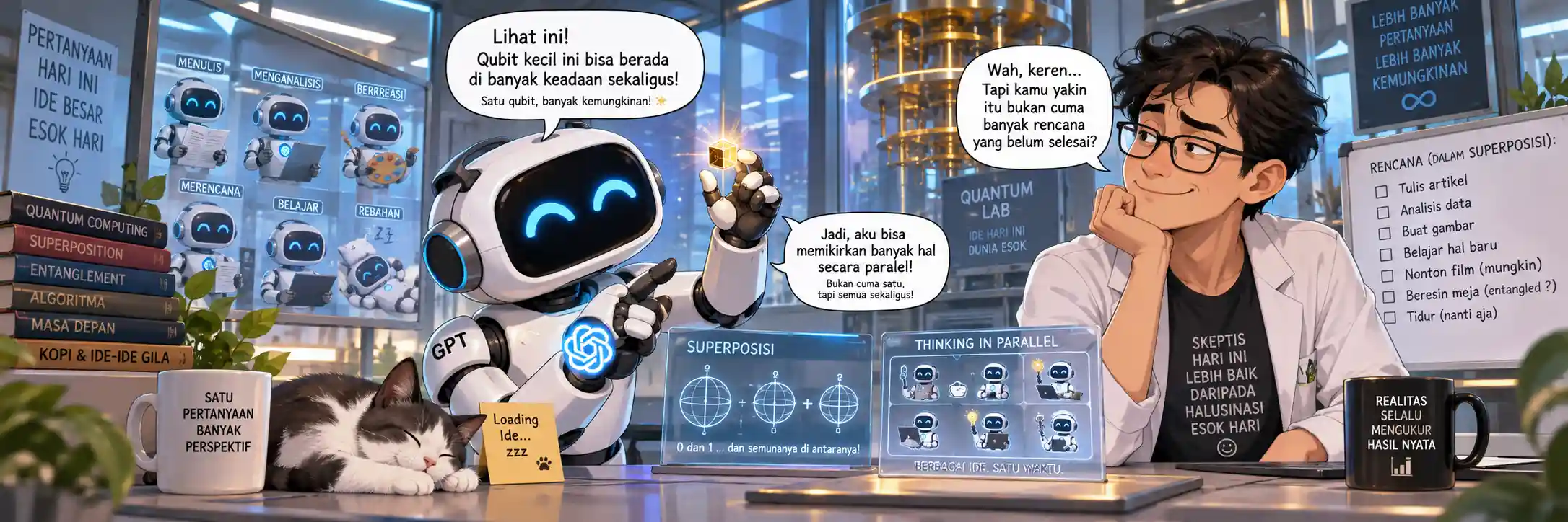 Komputasi Kuantum: Lompatan Eksponensial di Balik Qubit, Superposisi, dan Hybrid AI