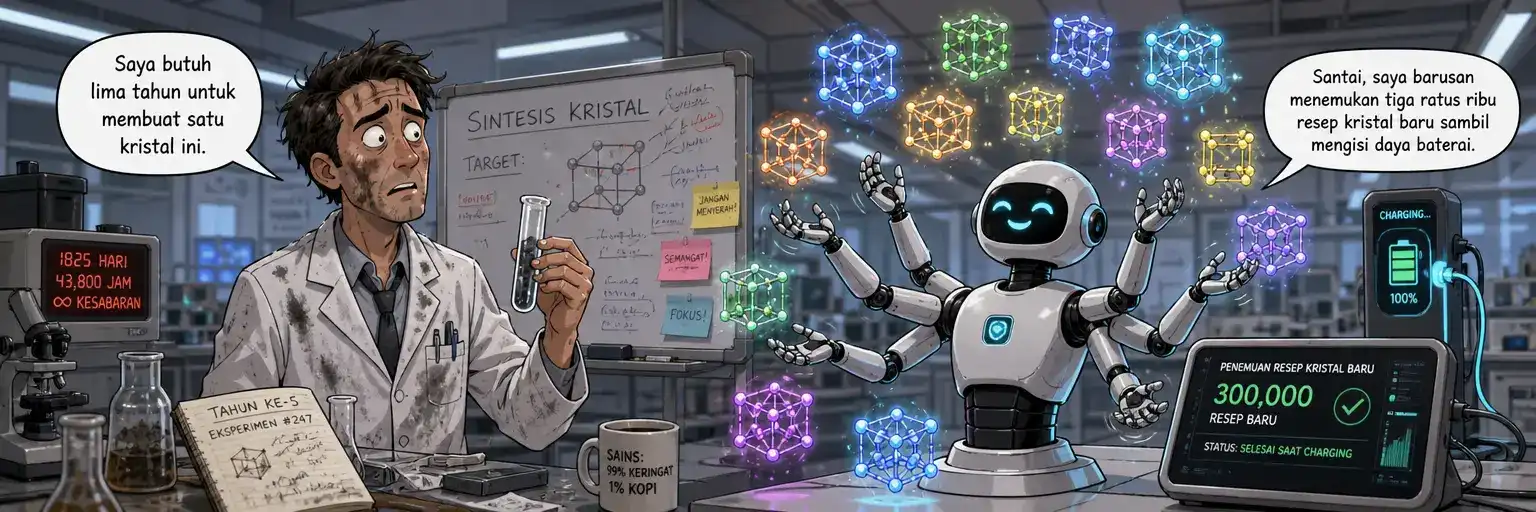 Menemukan Material Baru Lewat Kecerdasan Buatan dan Robotika