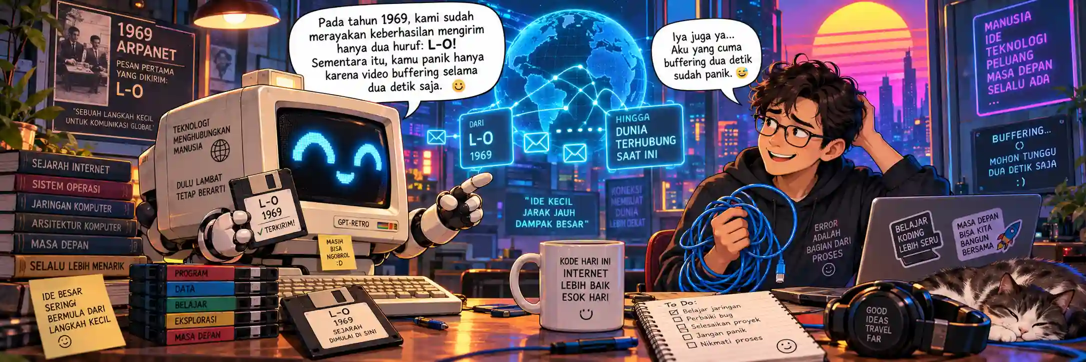 Dari ARPANET Menuju Desa Global: Kilas Balik Sejarah Internet dan Lahirnya World Wide Web